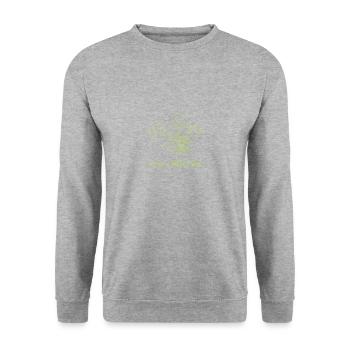 Carnivorous Plant Halloween Carnivore - Unisex Sweatshirt - salt & pepper - Front - Alina (178cm) & Michal (187cm)