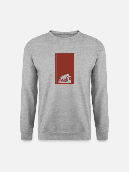 Achterbahn Festzelt - Unisex Pullover - Weißgrau meliert