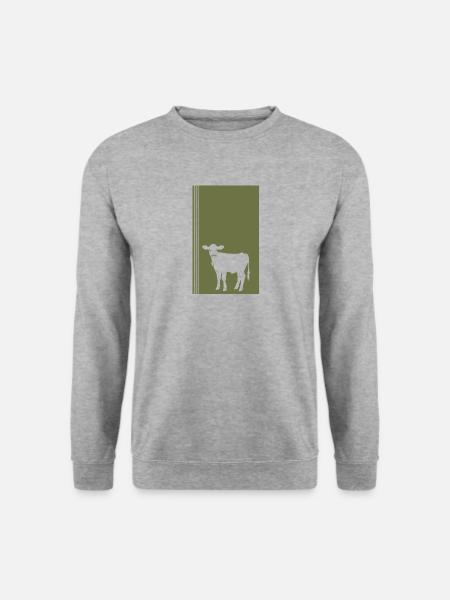 Vegan Speise Gesund - Unisex Pullover - Weißgrau meliert