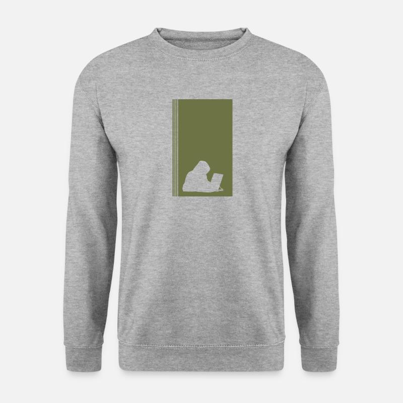 Informatik Hacken Informatiker - Unisex Pullover - Weißgrau meliert