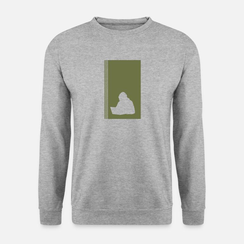 Informatik Computerfreak - Unisex Pullover - Weißgrau meliert