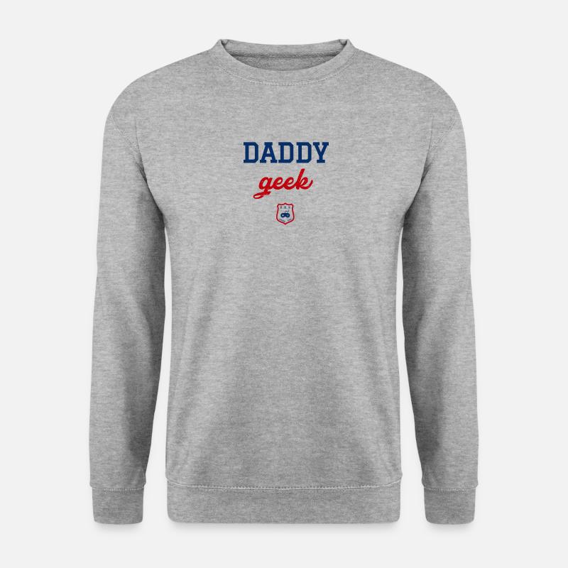 DADDY Geek - Unisex Pullover - Weißgrau meliert