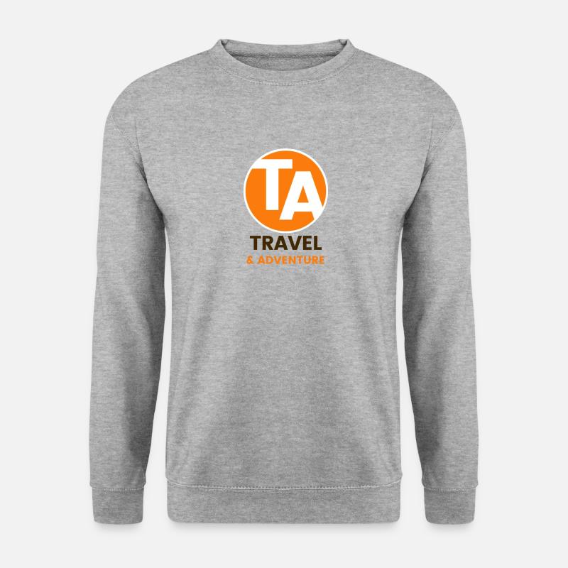 Kanal-Logo - Unisex Pullover - Weißgrau meliert