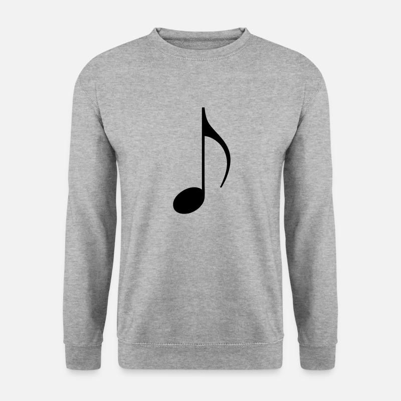musik note musiker notenblatt - Unisex Pullover - Weißgrau meliert