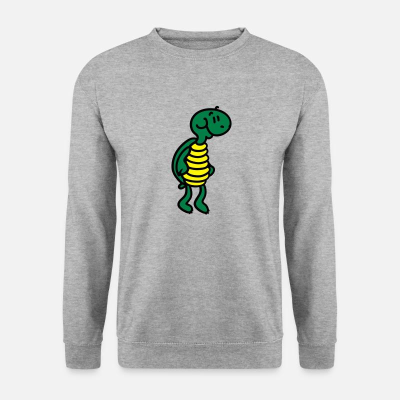 Süße Schildkröte 3 - Unisex Pullover - Weißgrau meliert