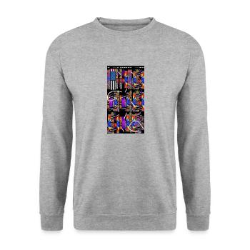 Style Ashaq 4000 - Sweat-shirt Unisexe - gris chiné - Devant - Alina (178cm) & Michal (187cm)