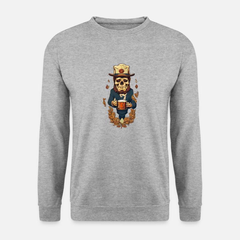 Beer - Unisex Pullover - Weißgrau meliert