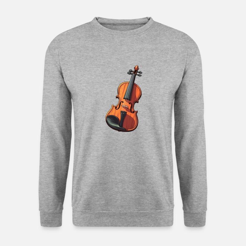 Violin in comic style - Unisex Sweatshirt - salt & pepper