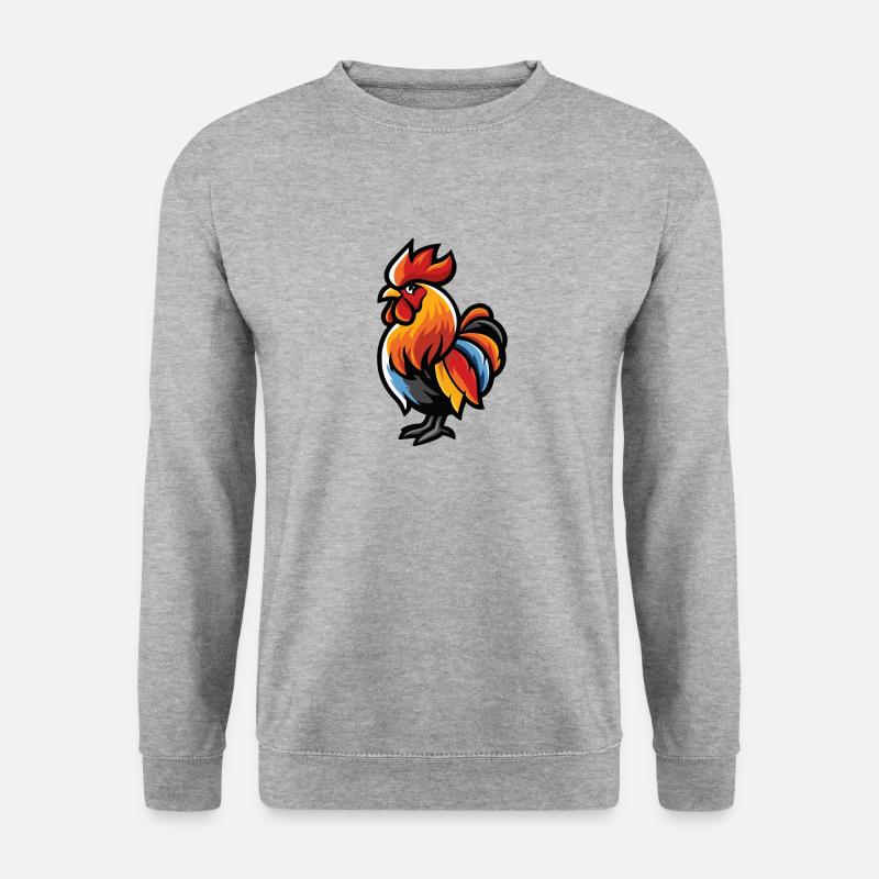 Rooster Comic - Unisex Sweatshirt - salt & pepper