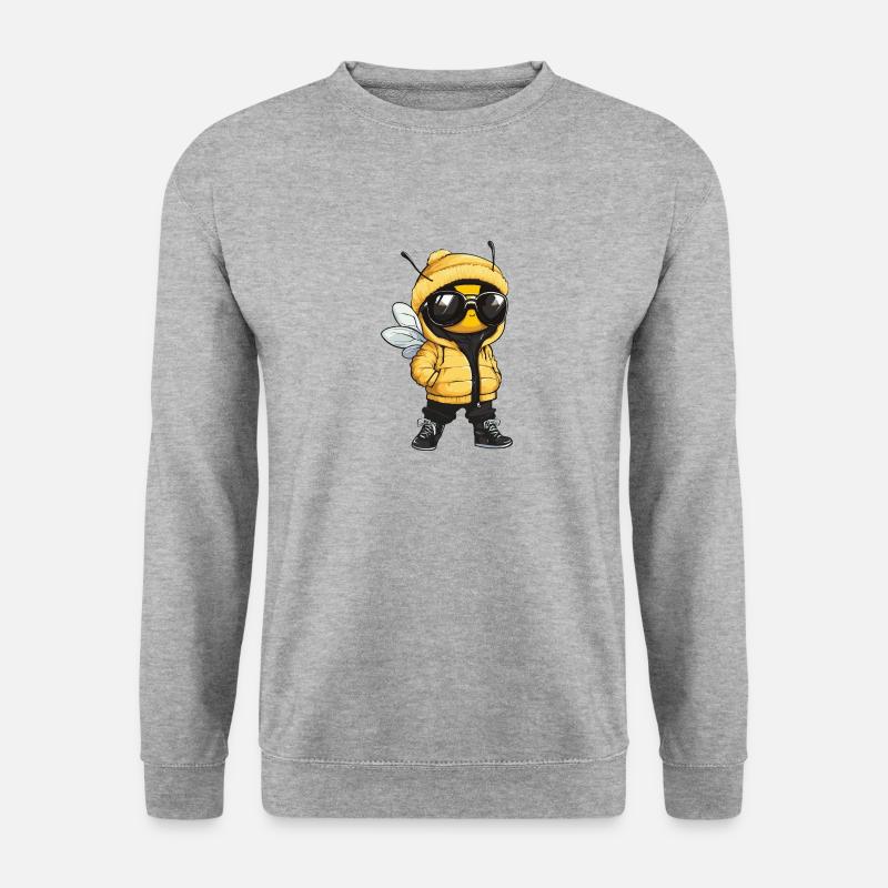 Bee Cool Honeybee Comic - Unisex Sweatshirt - salt & pepper