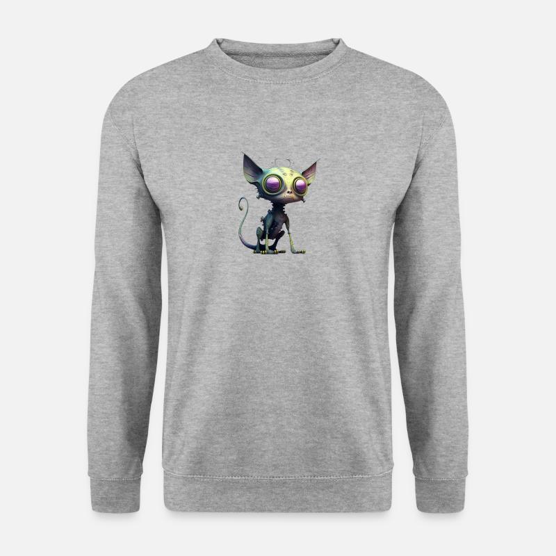 Chat - Sweat-shirt Unisexe - gris chiné