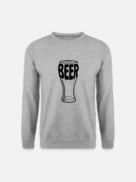 Beer - Funny Beer Logo Tshirt - Unisex Sweatshirt - salt & pepper