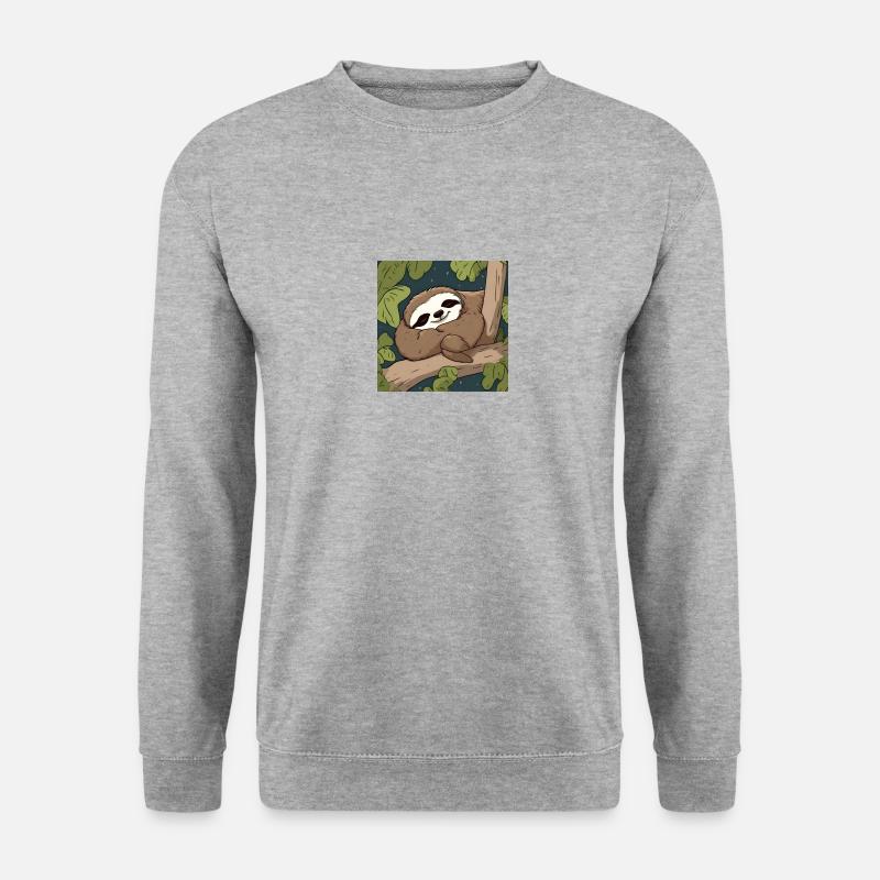 Cute sleeping sloth - Unisex Sweatshirt - salt & pepper