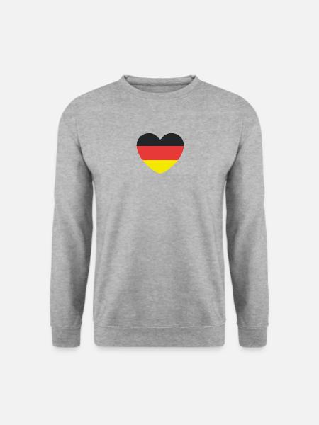 Germany Heart - Unisex Sweatshirt - salt & pepper
