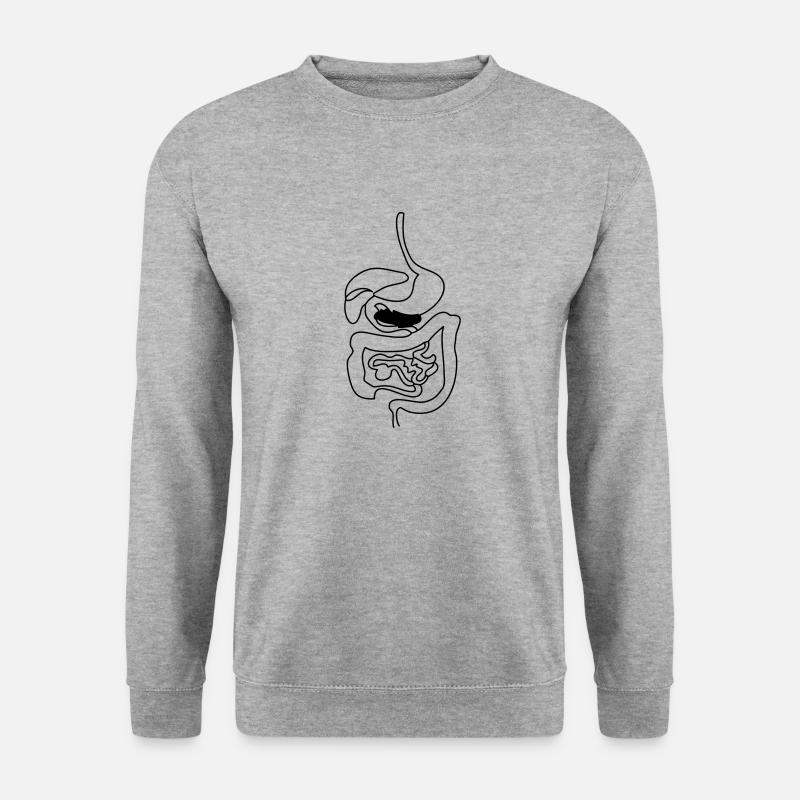 Digestive System - Sweat-shirt Unisexe - gris chiné