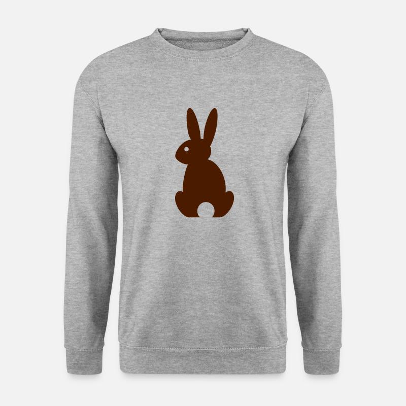 Hase - Unisex Pullover - Weißgrau meliert