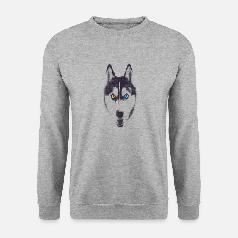 HUSKY - Unisex Pullover - Weißgrau meliert