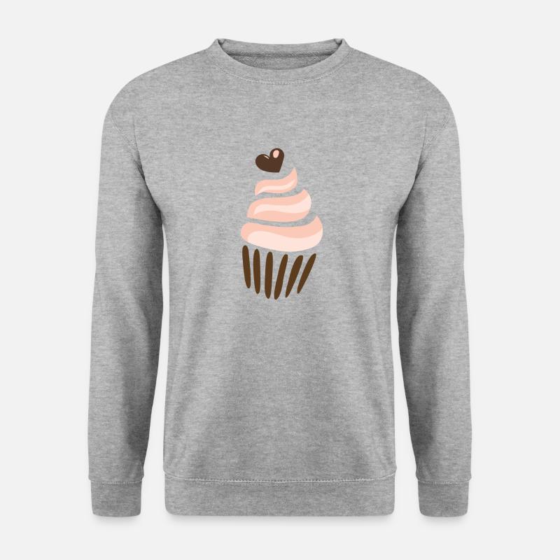 Muffin - Unisex Pullover - Weißgrau meliert