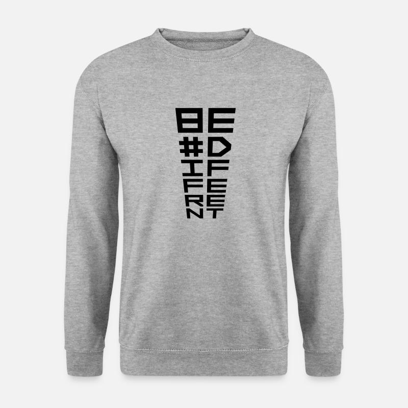 Be different Logo Design - Unisex Sweatshirt - salt & pepper
