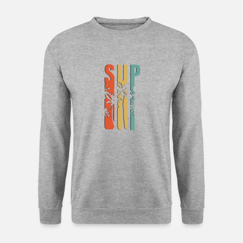 SUP - Unisex Pullover - Weißgrau meliert