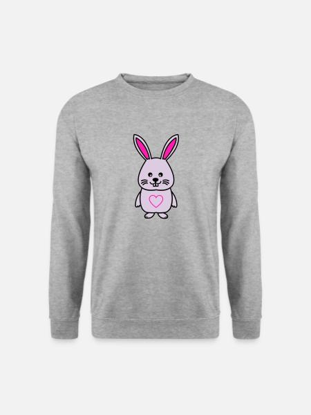 Bunny Comic Love - Unisex Sweatshirt - salt & pepper
