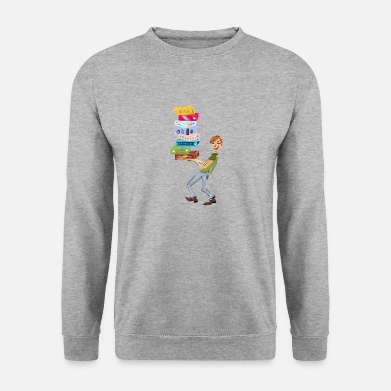 Brettspiel Fan - Unisex Pullover - Weißgrau meliert