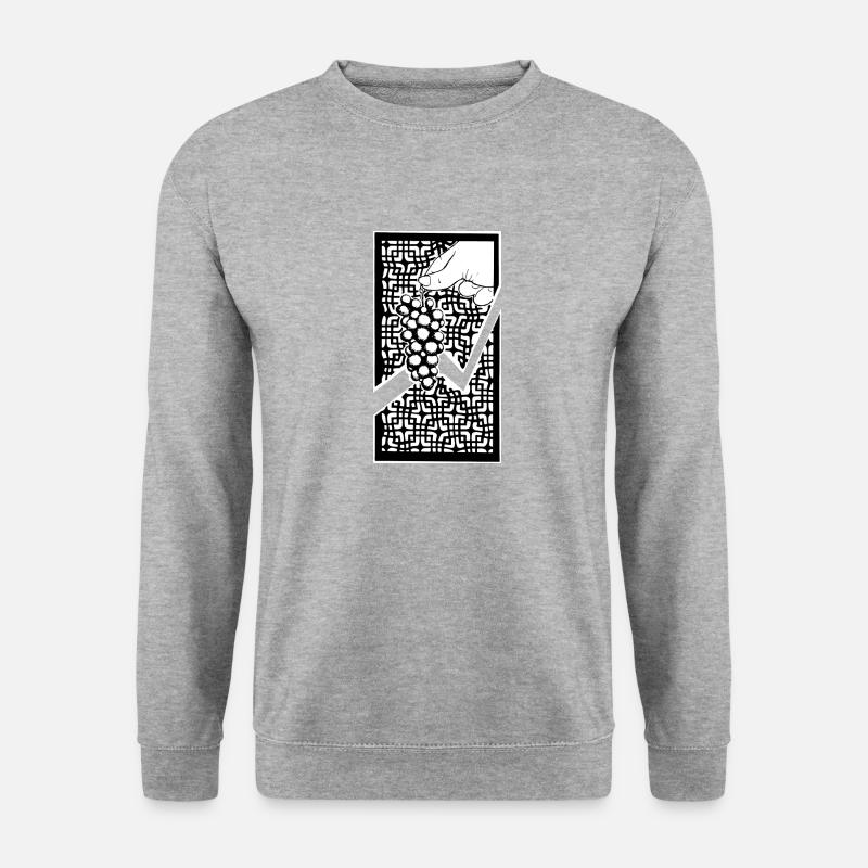 Graper - Unisex Pullover - Weißgrau meliert