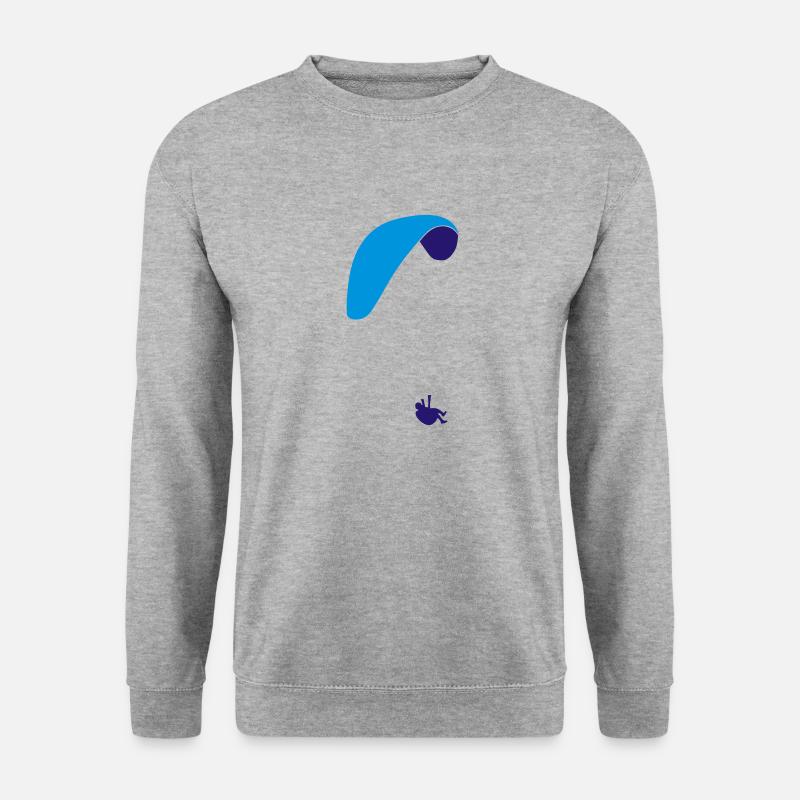 Paraglider - Unisex Pullover - Weißgrau meliert