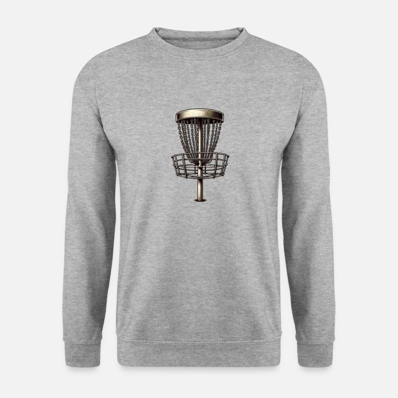 Discgolf - Unisex Pullover - Weißgrau meliert