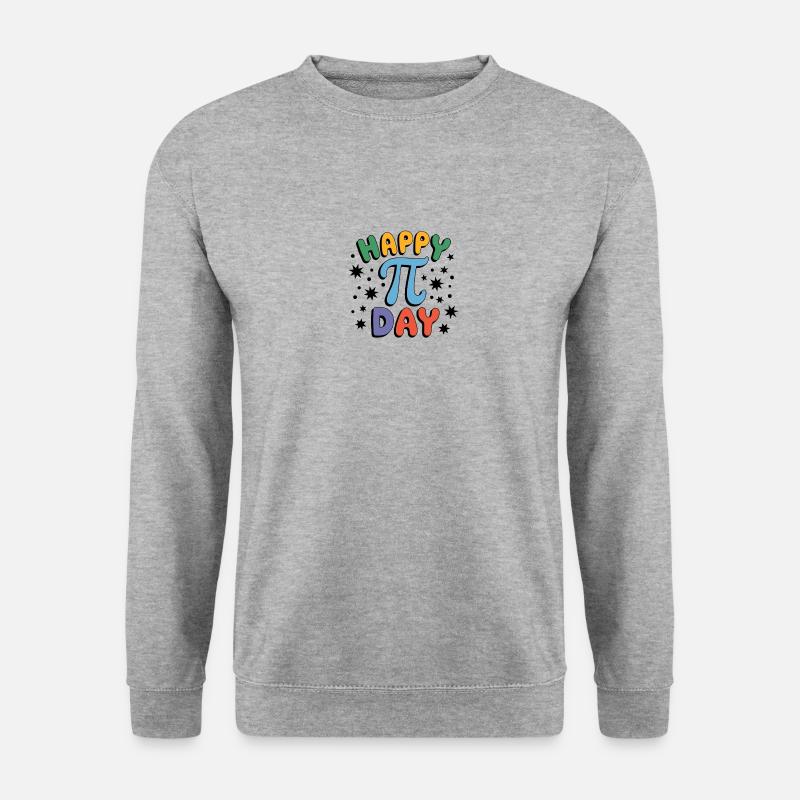 Happy Pi Day Drôle Math Design - Sweat-shirt Unisexe - gris chiné
