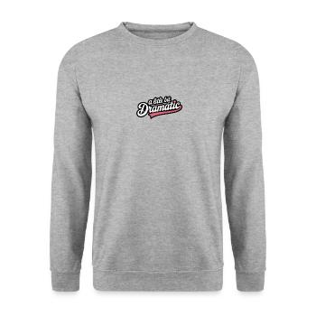 A little dramatically humorous style - Unisex Sweatshirt - salt & pepper - Front - Alina (178cm) & Michal (187cm)