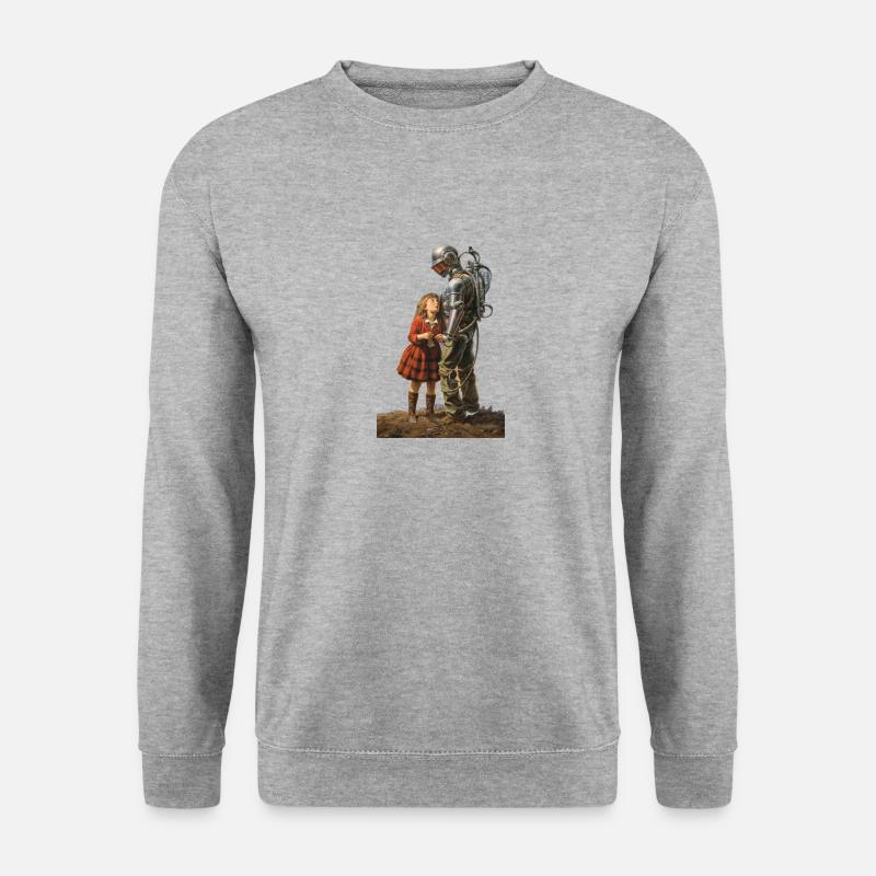 Du und Ich - Unisex Pullover - Weißgrau meliert