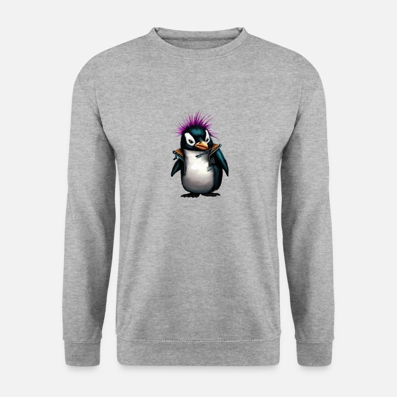 PENGUPUNKS - Unisex Sweatshirt - salt & pepper