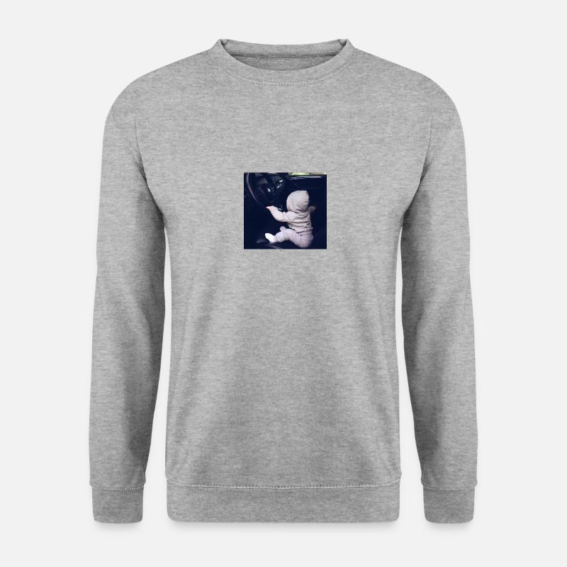 Auto Baby - Unisex Pullover - Weißgrau meliert