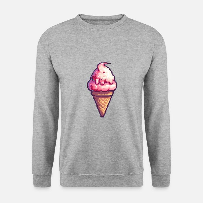 Ice Cream Pixel Gamer Eis - Unisex Sweatshirt - salt & pepper