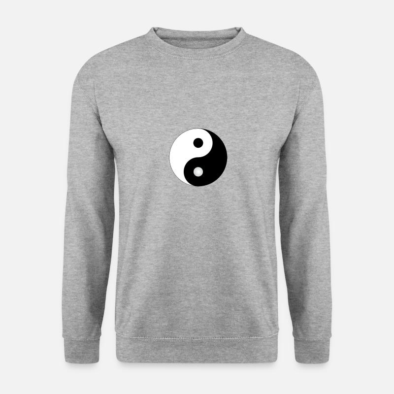 Yin-Yang - Unisex Pullover - Weißgrau meliert