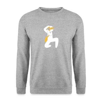 Photographer - Unisex Sweatshirt - salt & pepper - Front - Alina (178cm) & Michal (187cm)