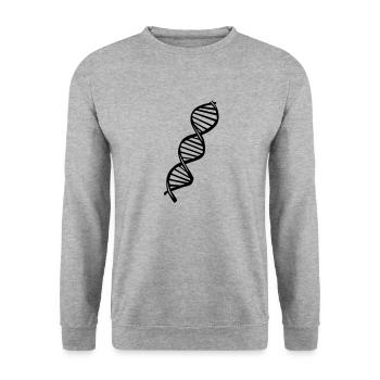 DNA, Biologie - Unisex Pullover - Weißgrau meliert - Vorne - Alina (178cm) & Michal (187cm)