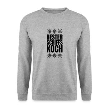 Best Ship Cook Ship Chef Smutje Gift - Unisex Sweatshirt - salt & pepper - Front - Alina (178cm) & Michal (187cm)