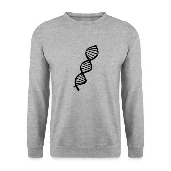 DNA - Unisex Pullover - Weißgrau meliert - Vorne - Alina (178cm) & Michal (187cm)
