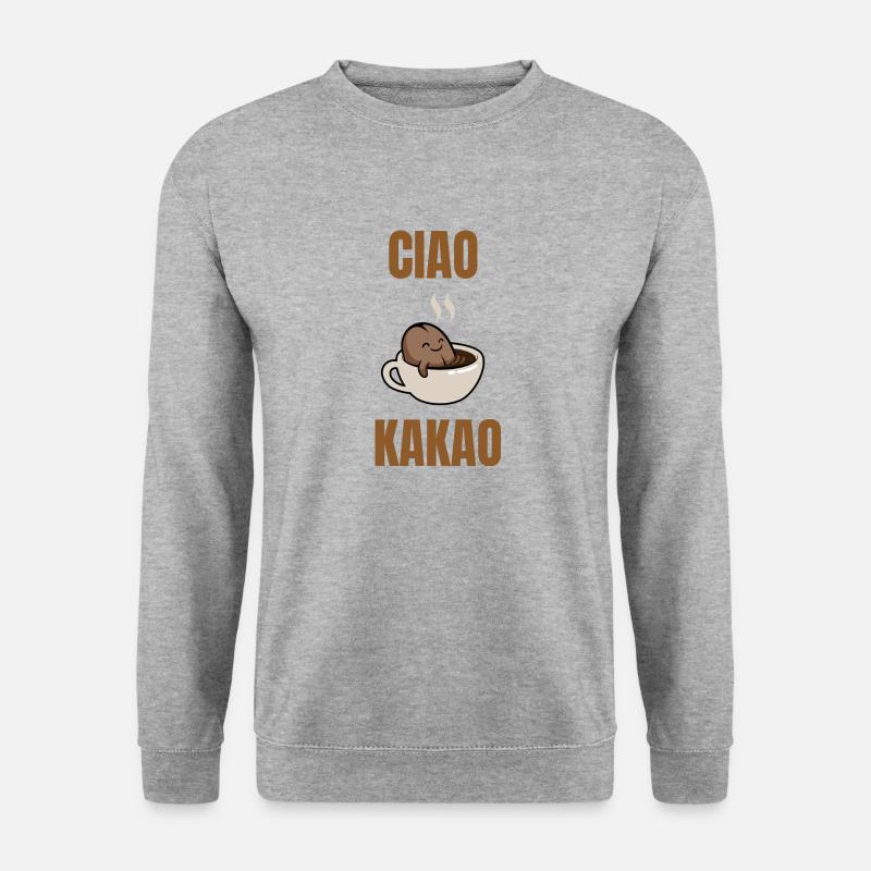 ciao Kakao - Unisex Pullover - Weißgrau meliert