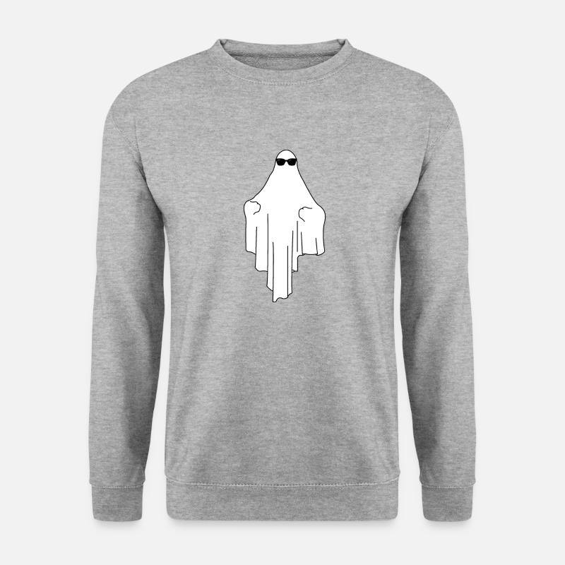 Cooler GHOST - Unisex Pullover - Weißgrau meliert
