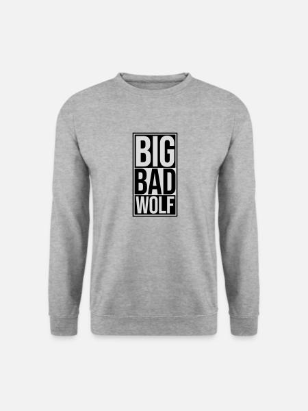 big bad wolf quote - Unisex Sweatshirt - salt & pepper