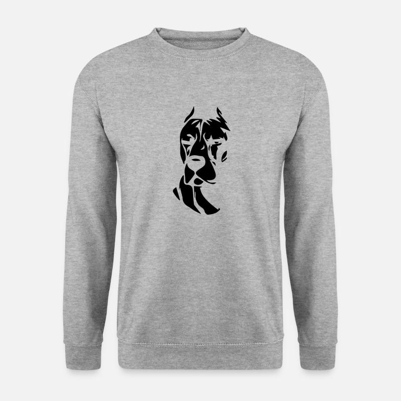 Hund Dog - Unisex Pullover - Weißgrau meliert