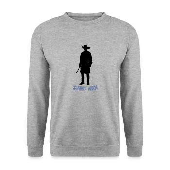 Pirate schiff ahoi - Unisex Pullover - Weißgrau meliert - Vorne - Alina (178cm) & Michal (187cm)