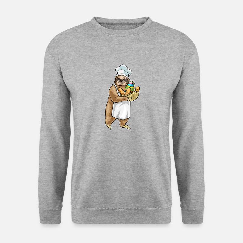 Sloth Easter Baker - Unisex Sweatshirt - salt & pepper