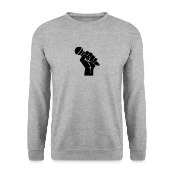 Révolution musicale - Sweat-shirt Unisexe - gris chiné - Devant - Alina (178cm) & Michal (187cm)