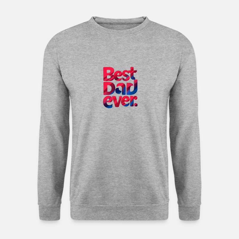 Bester Papa aller Zeiten - Unisex Pullover - Weißgrau meliert