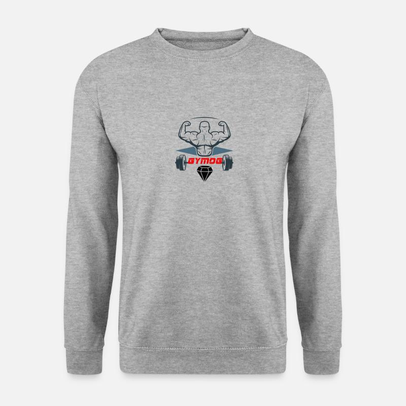 GYMOG - Unisex Pullover - Weißgrau meliert