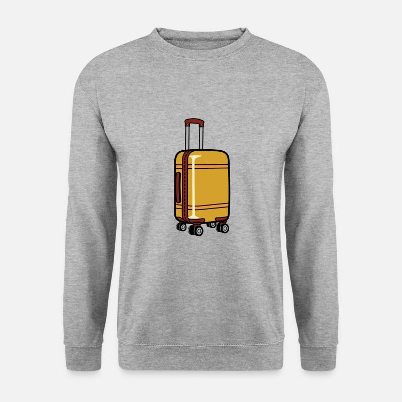 rolling suitcase - Unisex Sweatshirt - salt & pepper